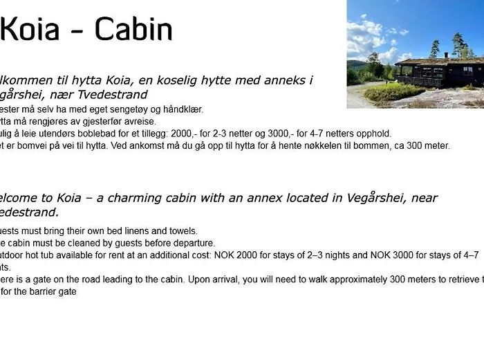 Koia - Flott Beliggenhet Ved Vannet Vegår *